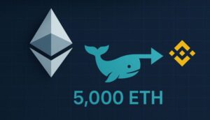Massive Ethereum Distribution Continues: Whale Sends Another 5,000 ETH To Binance