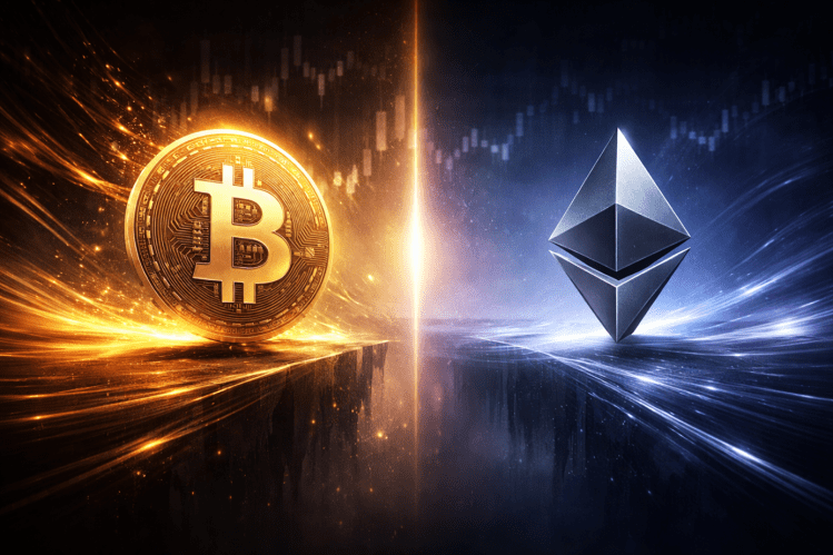 Bitcoin & Ethereum Diverge: Longs Dominate BTC, While ETH Shorts Rise