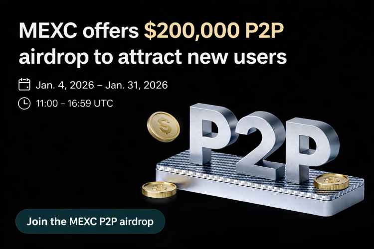 MEXC offers $200,000 P2P airdrop to attract new users