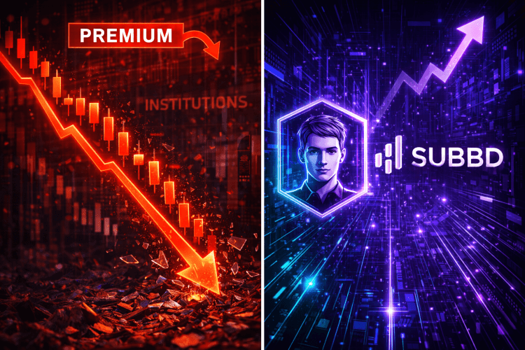 Coinbase Premium Hits Yearly Lows Signaling Institutional Exit, While AI Project SUBBD Surges Past $1.4M