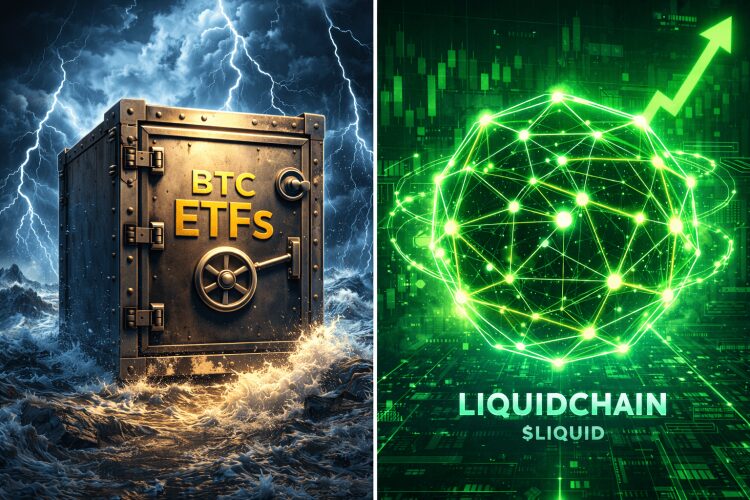 Institutional Hands Hold Firm: Bitcoin ETFs Absorb Shock While LiquidChain Defies Gravity