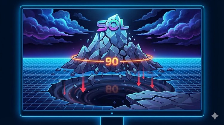 Solana (SOL) Breakdown Accelerates At $90, $80 Suddenly Looks Vulnerable