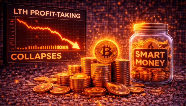 Bitcoin LTH Profit-Taking Collapses: Is Smart Money Done Selling?