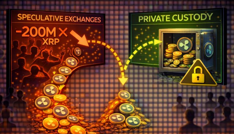 The 200 Million XRP Exodus: Investors Swap Speculation For Private Custody