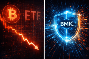 ETF Outflows Fuel Bitcoin’s Crash Below $70K as BMIC Makes Consistent Gains