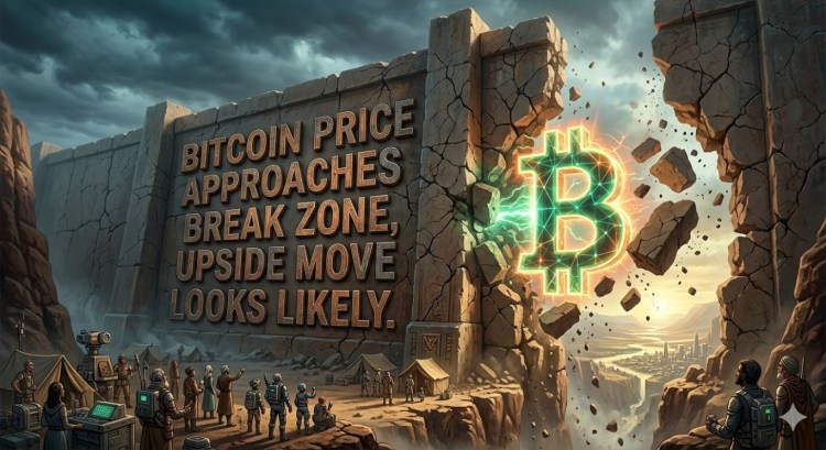 Bitcoin Price Approaches Break Zone, Upside Move Looks Likely