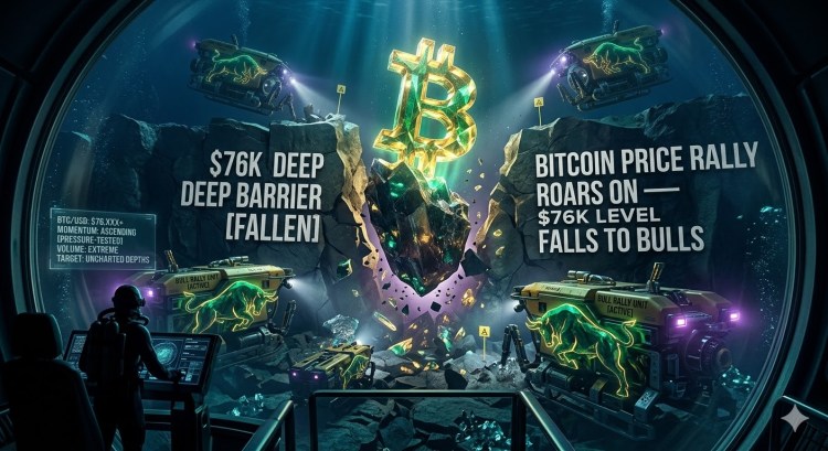 Bitcoin Price Rally Roars On — $76K Level Falls to Bulls