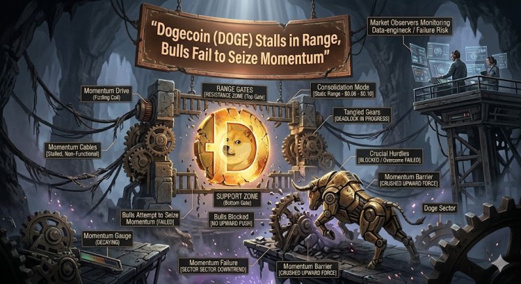Dogecoin (DOGE) Stalls in Range, Bulls Fail to Seize Momentum