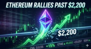 Ethereum Price Rockets Above $2,200 as Bulls Tighten Market Control