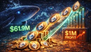 $61.9M Ethereum Buy Sparks Speculation – Mystery Whale Turns $1M Profit Overnight