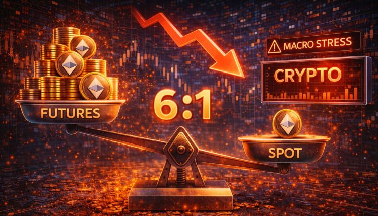 Ethereum Futures Volume Outruns Spot 6-to-1 As Macro Stress Weighs On Crypto