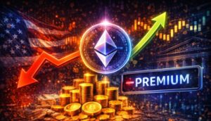 Ethereum Price Divergence Signals Weak US Buying Pressure: Coinbase Premium Stays Negative