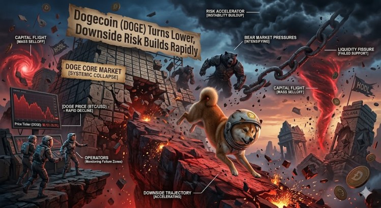 Dogecoin (DOGE) Turns Lower, Downside Risk Builds Rapidly