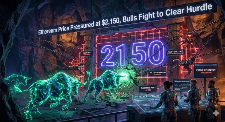 Ethereum Price Pressured at $2,150, Bulls Fight to Clear Hurdle