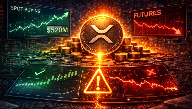 XRP Spot Buying Hits $520M While Futures Stay Negative. Here Is the Signal To Watch For A Real Move