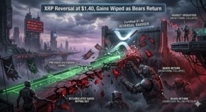 XRP Price Reversal at $1.40, Gains Wiped as Bears Return